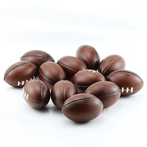 Etmact Soft Foam Mini Football Stress Balls For Kids 2.5" Perfect for Small Hands, 12-pack