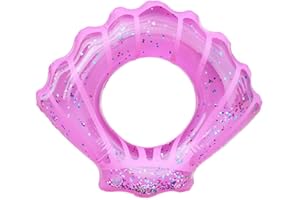 ZaH Shell Swim Rings for Kids Adults Pool Swimming Ring Inflatable Float Raft Water Swim Tube Summer Beach Party Decoration (Pink, Adults)