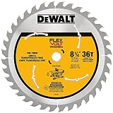 DEWALT FLEXVOLT 8-1/4-Inch Circular Saw Blade, 36-Tooth (DWAFV3836)