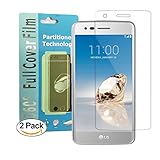 LG K20 Plus Full Cover Screen Protector [2-Pack],Acoverbest Edge to Edge HD Anti-Scratch Screen Protector LG K20 V,[Ultra-Clear] [Scratch Proof] [Anti-Fingerprint] for LG K10(2017)