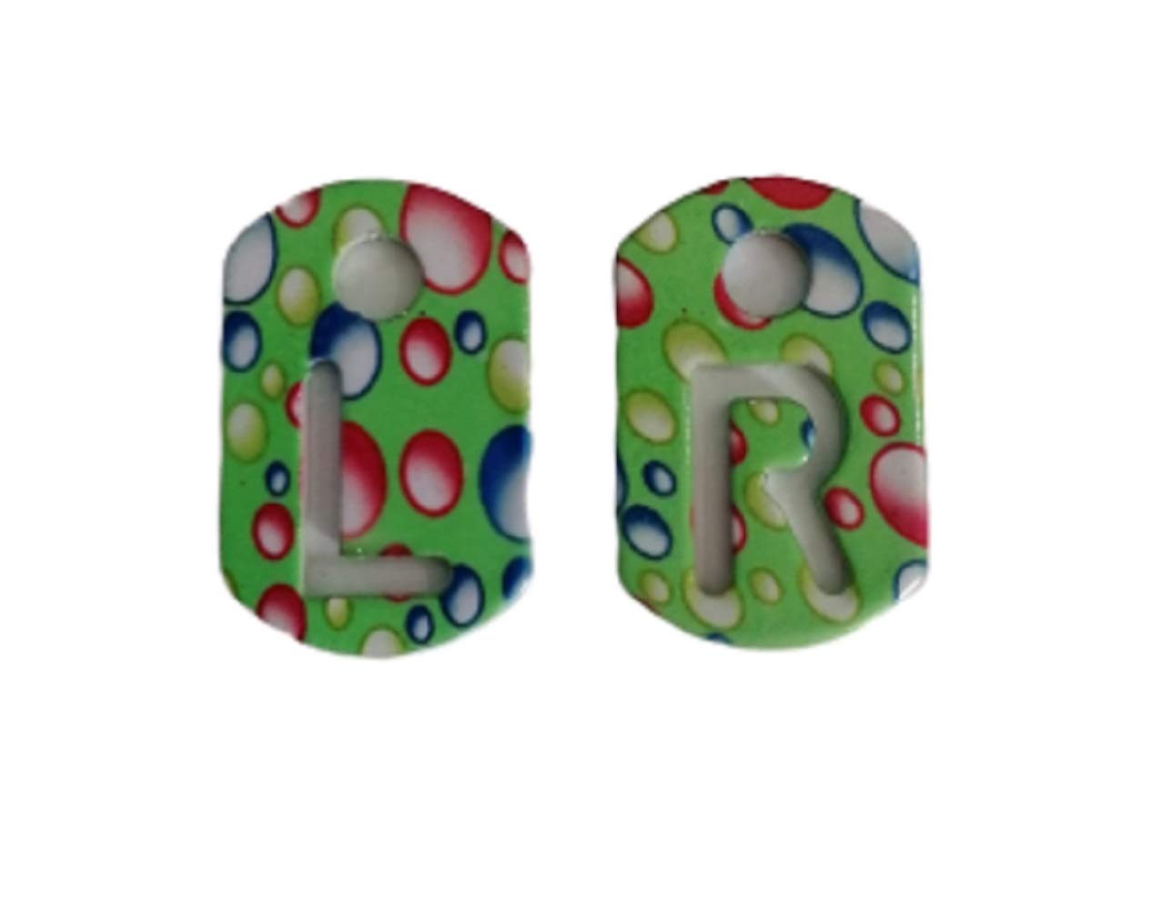Radiography Tablet Markers - Lovely Bubble Lacquered Design - L & R - for Radiographers