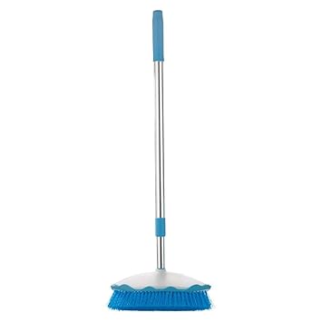 Ivaan Scrub Floor Broom with Long Handle, Random Color