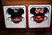 Disney Blown-Glass Christmas Holiday Ball Ornaments - Mickey & Minnie Mouse Silhouettes & Signatures, Set of 2