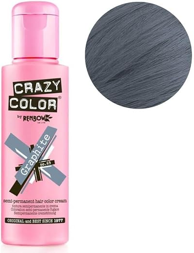 Crazy Color Graphite No.69 Hair Tint 100 ml – Semi-Permanent Conditioning Dye