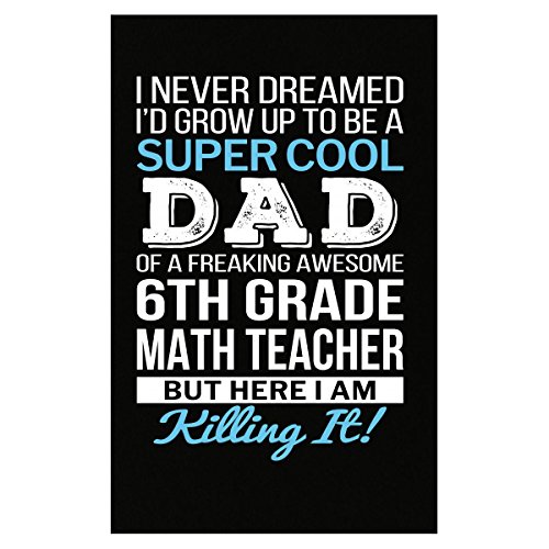 Super Cool Dad Of Awesome 6th Grade Math Teacher Dad Gift - Poster