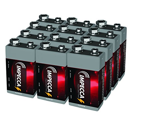 Impecca 9V Battery, Alkaline High Performance and Long Lasting 9V Batteries, 24 Count 6LR61 - Thumbnail 3
