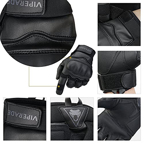 Mens Tactical Gloves Viperade Military Rubber Hard Knuckle Outdoor