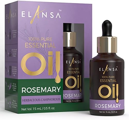 Elansa 100% Pure Rosemary Essential Oil, 15ml