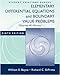 Student Solutions Manual: Elementary Differential Equations & Boundary Value Problems