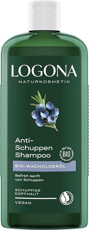 Anti-Schuppen Shampoo für natürlich gesundes Haar, Geeignet für schuppige Kopfhaut, Haarshampoo mit veganer Formel aus Bio Wacholderöl, 1 x 250 ml