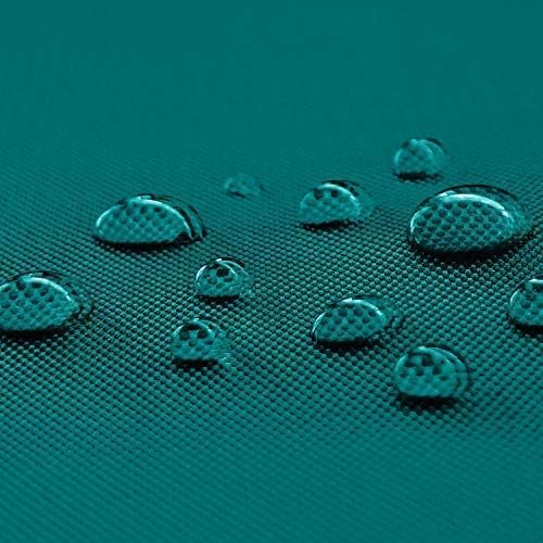 NOVELY Oxford 600d Fixed Woven 1 Lfm Polyester Fabric Waterproof Outdoor PVC Sold by the Meter Extreme Tear-Resistant Robust - Teal
