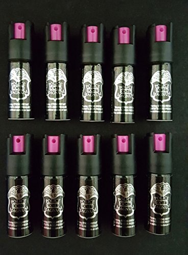 10 PACK WHOLESALE POLICE MAGNUM MACE PEPPER SPRAY 1/2oz UNIT HP SAFETY LOCK - Thumbnail 2