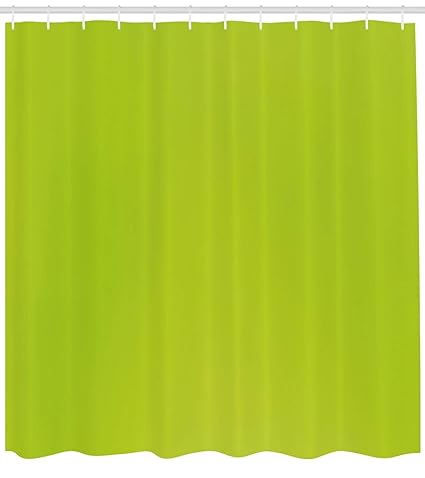 Amazon Com Ambesonne Lime Green Shower Curtain Empty Backdrop