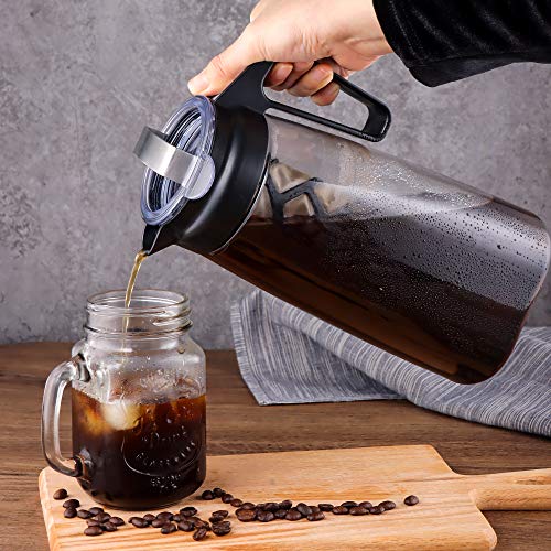 Sivaphe 2 Quart Cold Brewer Coffee Maker Deluxe Patented Manual Iced