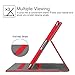 Fintie iPad 2/3/4 Case [Corner Protection] - [Multi-Angle Viewing] Folio Stand Smart Cover with Pocket, Auto Sleep / Wake for Apple iPad 2, iPad 3 & iPad 4th Gen Retina Display, Red