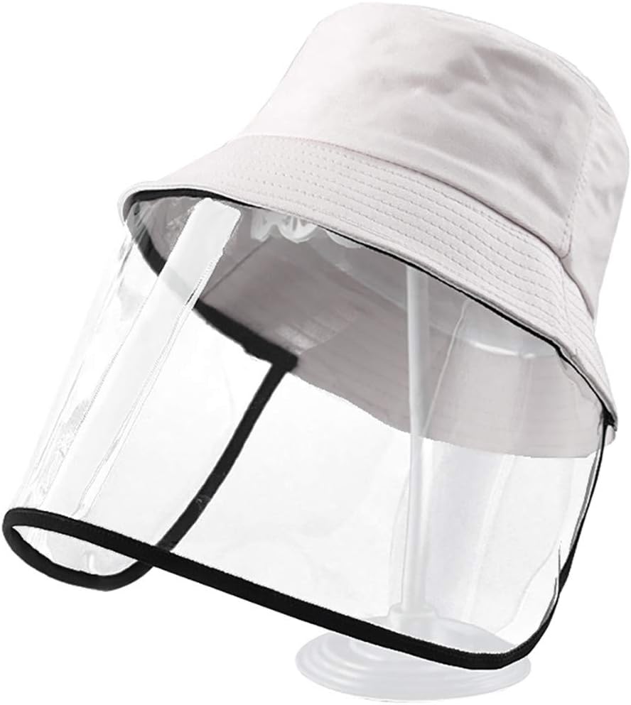 Winwinfly Unisex Adult/Kids Safety Protective Hat Dustproof Wide Brim Bucket Cap Outdoor Beach Sun Hat Fisherman hat