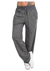 Durcoo Womens Drawstring Wide Leg Sports Pants
