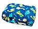 Elegant Home Kids Soft & Warm Sherpa Baby Toddler Boy Sherpa Blanket Dark Blue Navy Dinosaurs Jurassic Park Printed Borrego Stroller or Toddler Bed Blanket Plush Throw 40X50# Dinosaur Navy