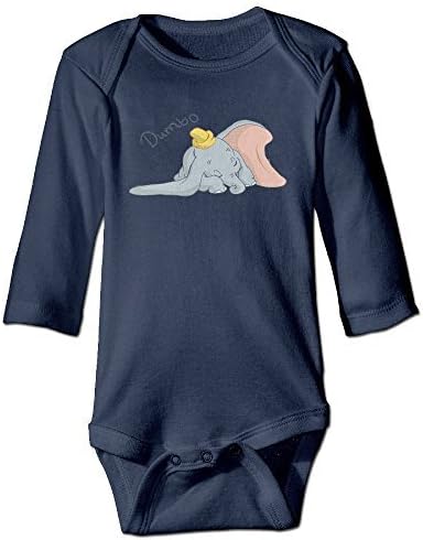 Baby Infants 100% Cotton Long Sleeve Onesies Toddler Bodysuit Dumbo Jumpsuit Clothes