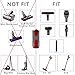 Ninthseason V8 Adapter Set Use Older Tools Attachments Replacement for Dyson V8 or V10 V11 V7 V6 etc Cordless Vacuum Cleaner Parts(Only Fit for Non-Motorized Attachment Pieces)