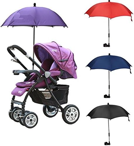 ThanaphatShop ( Black ) Baby Pram Pushchair Buggy Stroller Umbrella Sunshade Parasol Brolly Sun Canopy