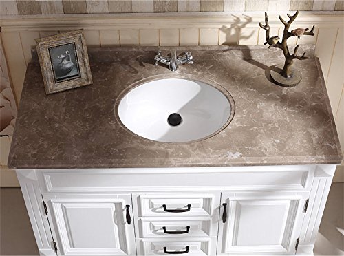 RBROHANT 1 5/8" Bathroom Vanity Pop Up Drain, Oil Rubbed Bronze Vessel Sink Drain Stopper With Overflow