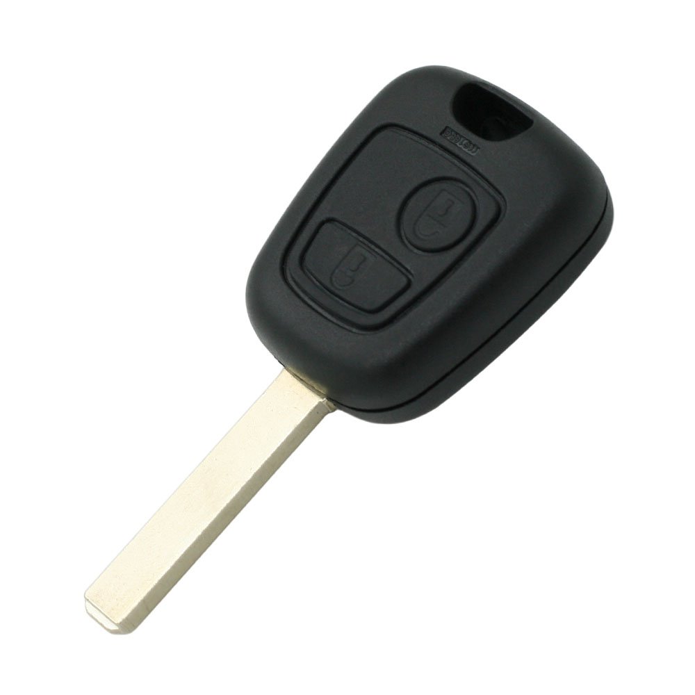 BROVACS Replacement Key Shell Compatible with CITROEN PEUGEOT 2 Button Keyless Entry Remote Key Case Fob PG303N
