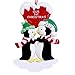 Penguin Couple Our 1st Christmas Personalized Tree Ornament