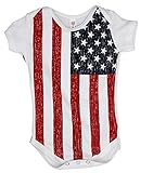USA Flag Baby Romper Snapsuit
