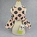 Fitwarm Vintage Pink Polka Dot Dog Dress for Pet Clothes Vest Shirts, Large