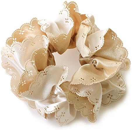[ジュエルボックス] JewelVOX ヘアアクセサリー ダブルカラー レースカット シュシュ W