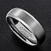 HSG Tungsten Ring Men Wedding Band Engagement 6mm Comfort Fit Brushed Beveled Edges Size 6-13