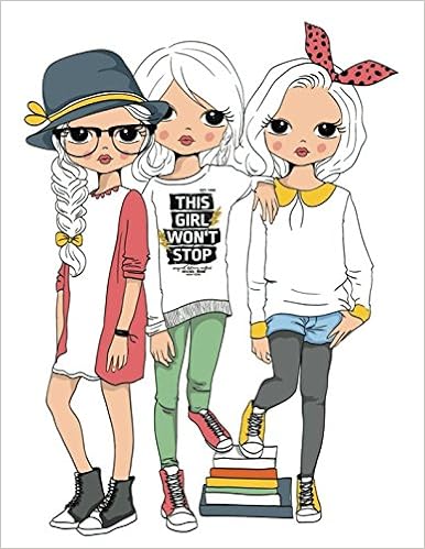 This Girl Won T Stop Quote Cover Kids Large Ruled Notebook Lined