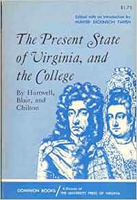 The Present State Of Virginia And The College Henry