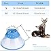 PETBABA Cat Cone Collar, to Stop Licking, Recovery Elizabethan After Surgery, Clear Soft Neck E-Collar, Not Block Vision, for Kitten Puppy Dog Pet in Surgery Remedy - M in Blue