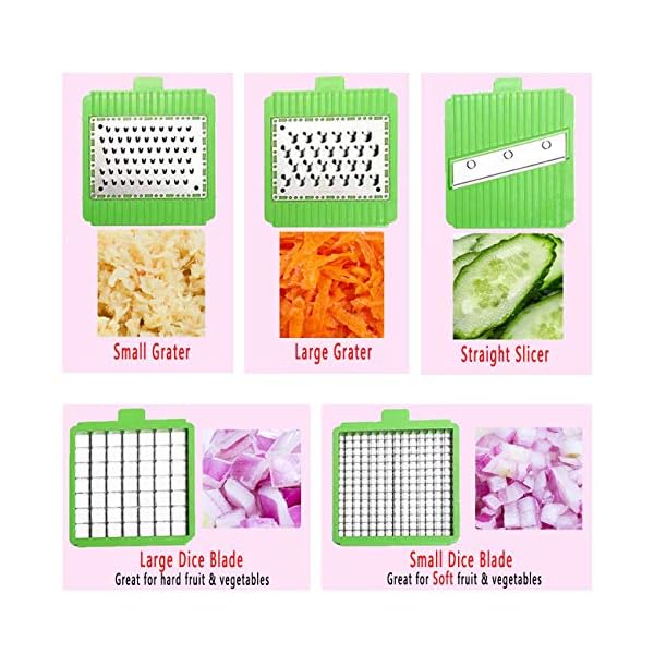 Vegetable Chopper, Pro Onion Chopper Slicer Dicer Cutter Grater for Kitchen Cheese, Fruit & Veggie Salad Chopper, Veg…