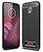 Moto Z3 Play Case, Ucc Frosted Shield Luxury Slim TPU Bumper Cover Carbon Fiber Design and Anti-Scratch and Non-Slip Case Cover for Moto Z3 Play (Black)