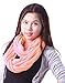 HDE Women's Sheer Infinity Scarf Soft Lightweight Loop Scarf (Peach Pink)