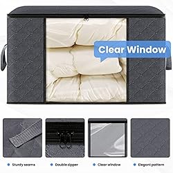 HomeHacks 3-Pack Clothes Storage,Foldable Blanket