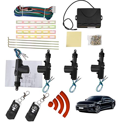 Gyswshh Car Auto Remote Central Fob Alarm Security Kit Door Locking Keyless Entry System Random