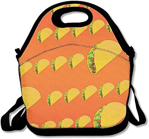 Mexican Taco Cute Taco Insulated Lunch Bag Picnic Lunch Tote For Work, Picnic, Travelling