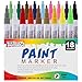 U.S. Art Supply 18 Color Set of Fine Point Tip Oil Based Paint Pen Markers - Permanent Ink that Works on Most Surfaces Glass, Wood, Metal, Rubber, Rocks, Stone, Arts, Crafts & Tools