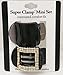 Mia Super Clamps | Super Strong Jaw Clamps | Hair Accessory | Hair Clip | Small Size |1 Solid Black + 1 Black Rhinestone Square 2pcs