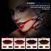 Halloween Black Lipstick, ETEREAUTY Pigmented Matt Lipstick for Theme Parties and Cosplay 4 colors