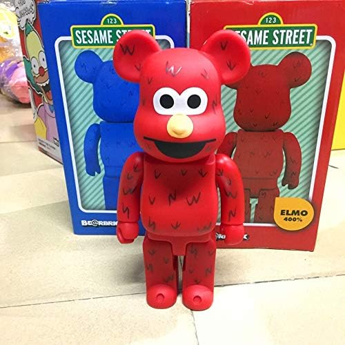 DHL Anime Violent Bear Bearbrick Building Block Bear Little Monster Figure Boxed Decoration 28CM (Color : B)