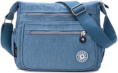 YouNuo Womens Casual Water-resistant Nylon Zipper Adjustable Strap Shoulder Bag Messenger Crossbody Purse
