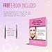 Derma Roller Titanium Microneedle Kit .25mm – Micro 540 Needles for face - Collagen Boosting Micro-Roller - Facial and Body Massage Skin Care - Home Use Beauty Tool - Free Storage Case + Free Ebook
