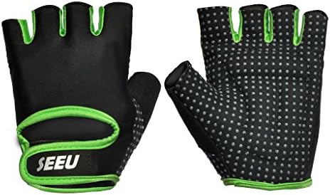 SEEU Womens Mens Weight Lifting Gloves for Fitness Exercise, Gym Training, Crossfit XS/S/M/L