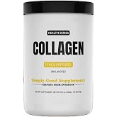 Simply Good Supplements Collagen Powder, Unflavored, 30 Servings | 11g Type II Hydrolyzed Collagen Peptides per Serving, Supports Joint Function, Skin Elasticity &amp; Bone Health