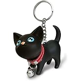 JOYJULY Cat Key Chain Kitten Keyrings for Car Key Chain Kawaii Adorable Bag Pendant,Gift Idea for Girls, Women and Men
